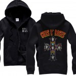 Free shipping Guns N Roses American hard rock classic rock 90s black 100% cotton hoodie