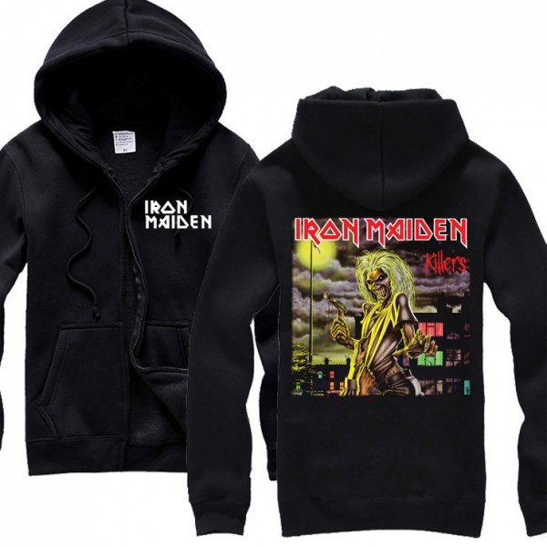 Free shipping Iron Maiden Eddie_Mummy Heavy Metal NWOBHM / New Wave Of British Heavy Metal NEW black Hoodie