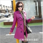 Free shipping Leather Coat Women Top Fashion 2015 Plus Size L-5XL Ladies Faux Synthetic Long Leather Slim Trench Coat Female