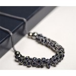 Free shipping! Wholesale Imitation diomands rhinestone acrylic choker crystal water drop snake chain necklace elegant Jewelry