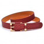 Free shipping new Belts fashion crocodile punk thin waist belt black red trench female genuine leather strap buckle women animal