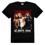Free shipping short sleeve black Fashion short sleeve black Heavy Metal Metallica Printed t-shirt