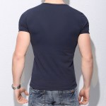 Free shipping v neck Plus size to 5xl cotton mens tee shirts high qualty base mens tee shirts cotton,summer mens basic t-shirt