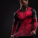 Fun Deadpool 3D Printed T-shirts Men Cosplay Costume Display Long Sleeve Compression Shirt Male Tops Halloween Costumes For Men