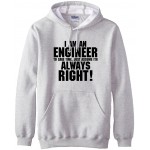 Funny Men Hoodie I'm An Engineer Hoodies Sweatshirts 2016 autumn winter warm fleece loose hooded men sportswear sudadera hombre 