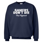 GAMERS DON'T DIE THEY RESPAWN ! autumn winter 2016 new fashion  cool streetwear hip hop style high quality hoodies for gamers