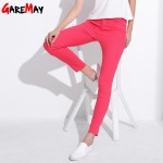 GAREMAY Women's Candy Pants Pencil Trousers 2017 Spring Fall Khaki Stretch Pants For Women Slim Ladies Jean Trousers Female 1010