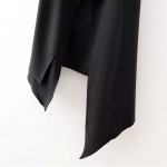 GCAROL 2017 Women Irregular Length Vest With Sashes Fashion Summer Spring Thin Waiscoat Black&White Casual Street Wear Vest