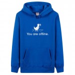 GEEK Programmer You Are Off Line mens workmate hoodies pullover thicker hoodie & sweatshirts man solidd fleece Jackets Big Size