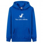 GEEK Programmer You Are Off Line mens workmate hoodies pullover thicker hoodie & sweatshirts man solidd fleece Jackets Big Size