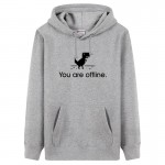 GEEK Programmer You Are Off Line mens workmate hoodies pullover thicker hoodie & sweatshirts man solidd fleece Jackets Big Size