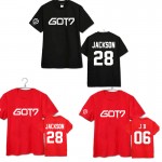GOT7 harajuku t shirt plus size couple clothing letter print short sleeve t-shirts fashion new 2017 summer paired tshirt tops