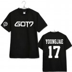 GOT7 harajuku t shirt plus size couple clothing letter print short sleeve t-shirts fashion new 2017 summer paired tshirt tops