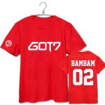 GOT7 harajuku t shirt plus size couple clothing letter print short sleeve t-shirts fashion new 2017 summer paired tshirt tops