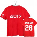 GOT7 harajuku t shirt plus size couple clothing letter print short sleeve t-shirts fashion new 2017 summer paired tshirt tops