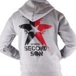 Game Mens Casual inFamous Second Son Hoodies Long Sleeve Hooded Zip up Cotton Sweatshirts Hot Sale