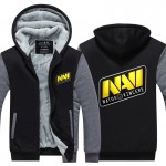 Game Team DOTA 2 Jersey Natus Vincere NAVI Jacket CSGO LOL DOTA2 Hoodies men Thicken Fleece Zipper Tops USA EU size Plus size