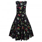 Gamiss 2016 Summer Vestido De Festa Women Retro Dresses Floral Print Vintage Dress Plus Size Maxi Boho Feminino Vestidos Dress