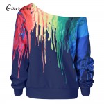 Gamiss Punk Sweatshirt Women Hoodies New Fashion Outside Tracksuit Hoodies Oil Painting Hip Hop 3D Print Hoodies & Sweatshirts