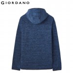 Giordano Men Jacket Hooded Outerwear Brand Clothing Polar Fleece Jacket Long Sleeves Jaqueta Masculina Spring Jacket Men