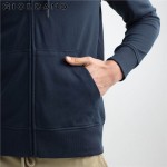 Giordano Men Sweatshirt Long Sleeves Hoodie Kanga Pocket Sweatshirt Zipper Solid Color Hoodie Brand Clothing French Terry Lining