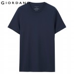 Giordano Men T-shirt Short Sleeves Undershirts Male Solid Cotton Mens Tee Summer Jersey Brand Clothing Sous Vetement Homme