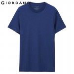 Giordano Men T-shirt Short Sleeves Undershirts Male Solid Cotton Mens Tee Summer Jersey Brand Clothing Sous Vetement Homme