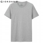 Giordano Men T-shirt Short Sleeves Undershirts Male Solid Cotton Mens Tee Summer Jersey Brand Clothing Sous Vetement Homme