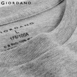 Giordano Men T-shirt Short Sleeves Undershirts Male Solid Cotton Mens Tee Summer Jersey Brand Clothing Sous Vetement Homme