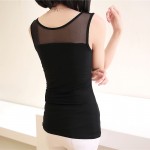 Girl Women's Lace Tank Top Modal Sexy Sling Camisole Cami Shirt transparent Splicing Vest Slim