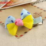 Girls Hairpin SUNWARD Delicate Hot! Lovely hair accessories Cute Dot Bowknot Hair Clips Child  girl handwear W50