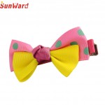 Girls Hairpin SUNWARD Delicate Hot! Lovely hair accessories Cute Dot Bowknot Hair Clips Child  girl handwear W50