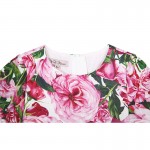 Girls Rose Bianco Dresses 2017 Brand Summer Princess Dress Robe Fille Enfant Girls Costume Children Dress Kids Clothes 3-12Y