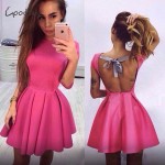 Goodbuy 2017 Summer Dress Women Party Dress Sexy Backless  Casual Straps Cross Dress Cotton Puls Size Dress Vestidos Robes 