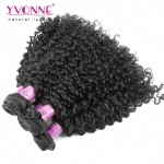 Grade 7A Brazilian Virgin Hair Malaysian Curly Hair,3Pcs/lot Human Hair Weave, Aliexpress YVONNE 7A Unprocessed Virgin Hair