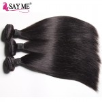 Grade 8A Peruvian Straight Hair With Silk Base Closure With Baby Hair 3 Bundles Peruvian Short Straight Human Hair With Closure