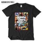 Grand Theft Auto GTA T Shirt Men Street Long with GTA 5 T-shirt Men Famous Brand TShirts in Cotton Tees for Couples GTA5