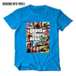 Grand Theft Auto GTA T Shirt Men Street Long with GTA 5 T-shirt Men Famous Brand TShirts in Cotton Tees for Couples GTA5