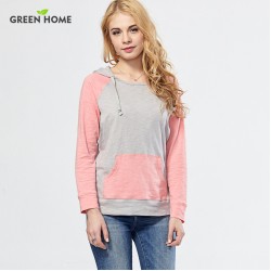 Green Home Pink Sport Maternity Hoody Comfultable Maternity Tops with Hood Breastfeeding Hoodies Nursing Hoodie Sweatershirt 