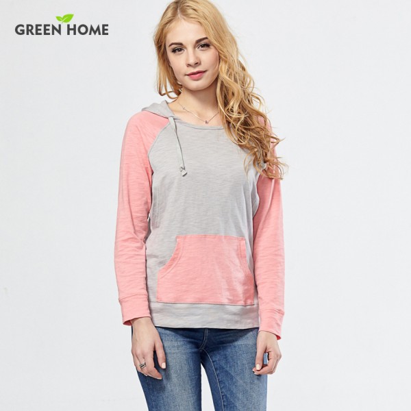 Green Home Pink Sport Maternity Hoody Comfultable Maternity Tops with Hood Breastfeeding Hoodies Nursing Hoodie Sweatershirt 
