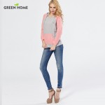 Green Home Pink Sport Maternity Hoody Comfultable Maternity Tops with Hood Breastfeeding Hoodies Nursing Hoodie Sweatershirt 