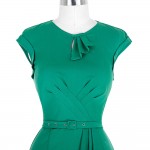 Green Pencil Dress Summer Style 2017 Robe 50s Vintage Bodycon Plus Size Women Clothing Office Formal Wear sexy Sheath Dresses