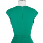 Green Pencil Dress Summer Style 2017 Robe 50s Vintage Bodycon Plus Size Women Clothing Office Formal Wear sexy Sheath Dresses