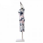 H Han Queen Vestido Women Elegant  Sexy Slim Geometry Printed High Waist Jacquard Casual Dresses Work Party Bodycon Sheath Dress