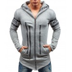 HD-DST 2016 autumn and winter fashion men's hoodies casual slim fit cotton printing hooded coat personality