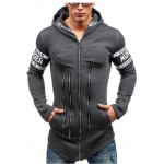 HD-DST 2016 autumn and winter fashion men's hoodies casual slim fit cotton printing hooded coat personality