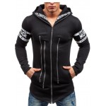 HD-DST 2016 autumn and winter fashion men's hoodies casual slim fit cotton printing hooded coat personality