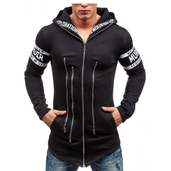 HD-DST 2016 autumn and winter fashion men's hoodies casual slim fit cotton printing hooded coat personality