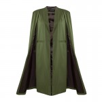 HDY Haoduoyi 2016 Autumn Fashion Women 3 Colors Open Stitch Cloak Trench Coats Outwears Poncho Coat