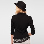 HDY Haoduoyi New Fashion Women Jackets Solid Casual Long Sleeve Short Coat Turn Down Collar Basic Slim OL Single Button Outwears